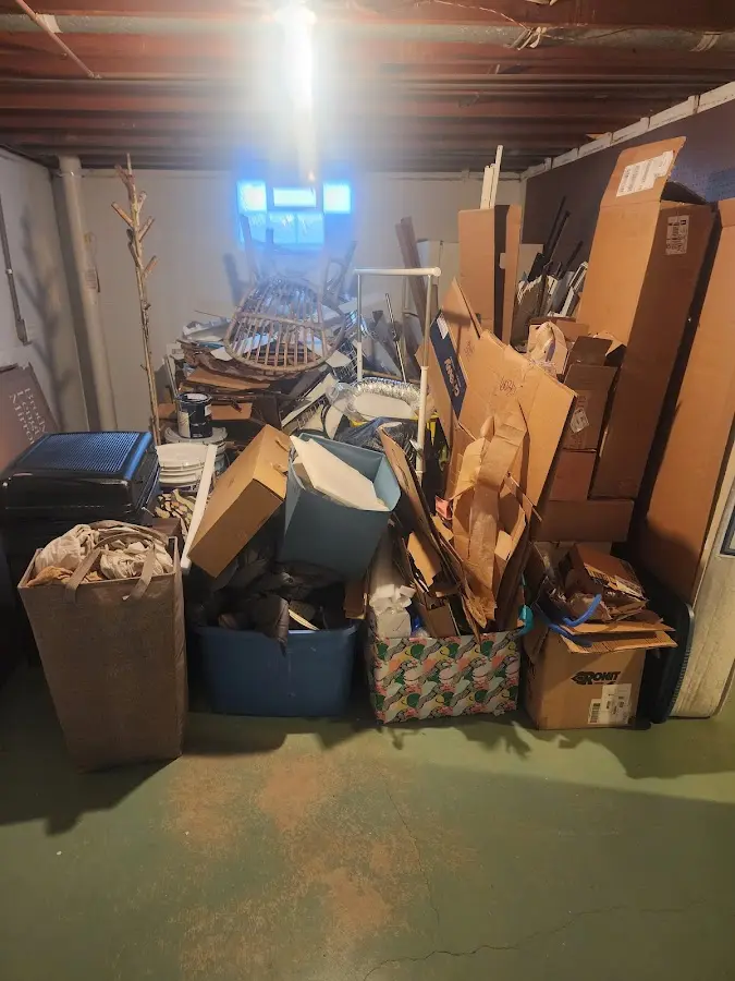 Roll-off dumpster container at job site for Roll Off Dumpster Rental in Hinesburg